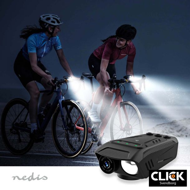 Nedis Bike Camera og Lygte  3-i-1 Multifunktionelt Cykeltilbehr til En Sikker og Eventyrlig Tur