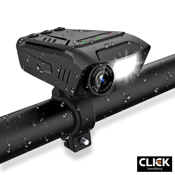 Nedis Bike Camera og Lygte &#150; 3-i-1 Multifunktionelt Cykeltilbehr til En Sikker og Eventyrlig Tur