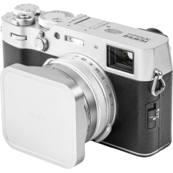 NiSi JetMag Pro Lens Hood, UV Filter &amp; Cap for Fuji X100 Series � Silver
