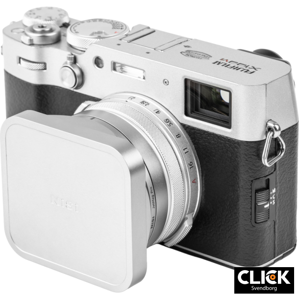 NiSi JetMag Pro Lens Hood, UV Filter &amp; Cap for Fuji X100 Series � Silver