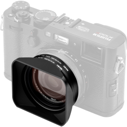 Nisi Lens Hood, UV-Filter &amp; Cap for Fuji X100 Black