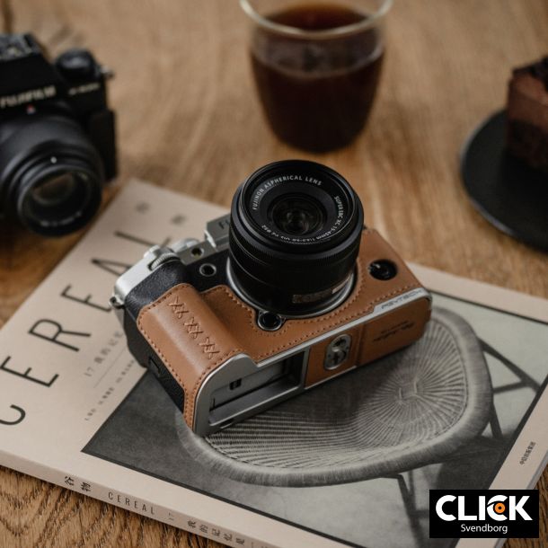 PGYTECH Leather Camera Case til Fujifilm X100VI � Clay Brown