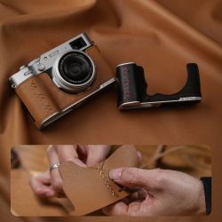 PGYTECH Leather Camera Case til Fujifilm X100VI � Clay Brown