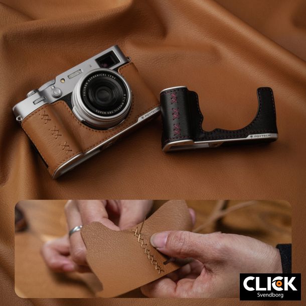 PGYTECH Leather Camera Case til Fujifilm X100VI � Clay Brown