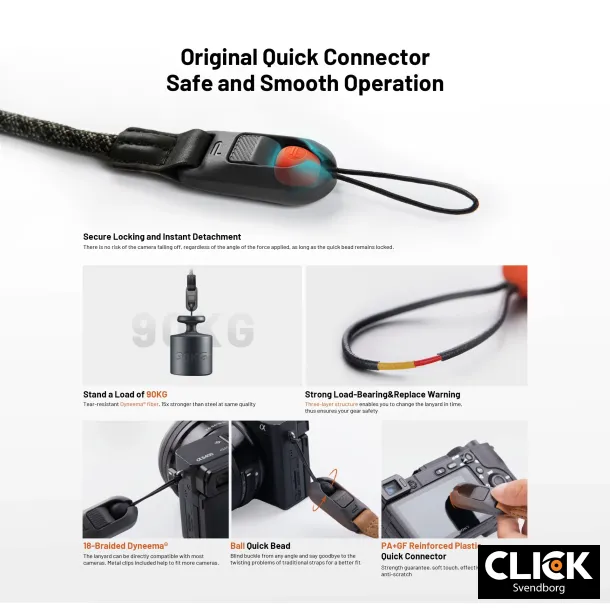 PGYTECH Camera Shoulder Strap Air (Night Black)