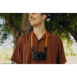 Peak Design Form Leather Camera Strap Neck Amber