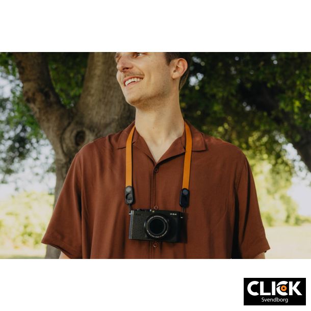 Peak Design Form Leather Camera Strap Neck Amber
