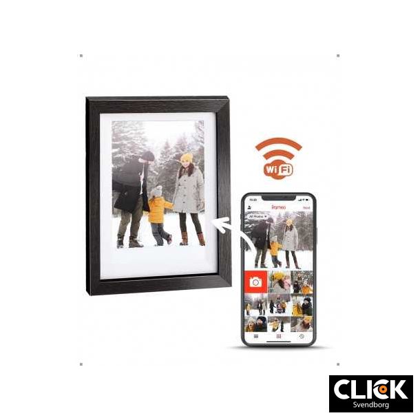 Pora&Co 10" Digital Fotoramme i Sort Tr m/wifi