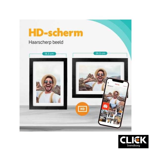 Pora&Co 10" Digital Fotoramme i Sort Tr m/wifi