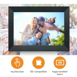 Pora&Co digital ramme 8' Sort m/wifi