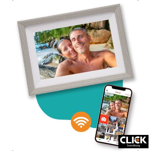 Pora&Co Digital Photo Frame 10 Hvid/slv