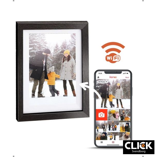 Pora&Co Digital Photo Frame 10 inch Black Wood