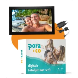 Pora&Co digital ramme 15' sort