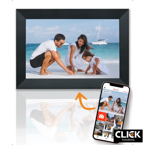 Pora&Co digital ramme 15' sort