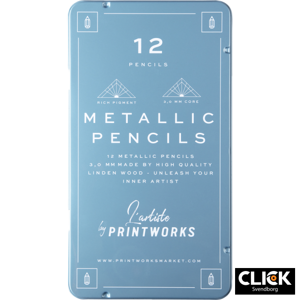 Printworks Color Pencils Metallic 12 pcs