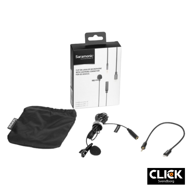 Saramonic U1A Lavalier Mikrofon med til lightning stik adapter