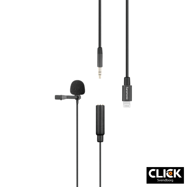 Saramonic U1A Lavalier Mikrofon med til lightning stik adapter