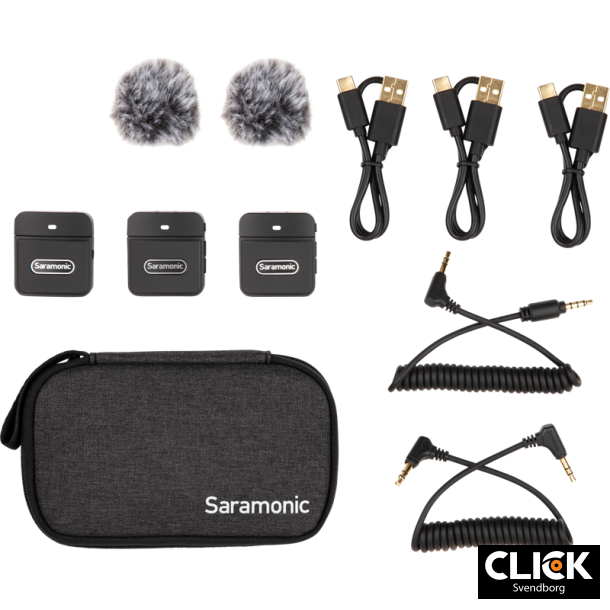 Saramonic Blink 100 B2 (TX+TX+RX) 2 to 1, 2,4 GHz wireless system