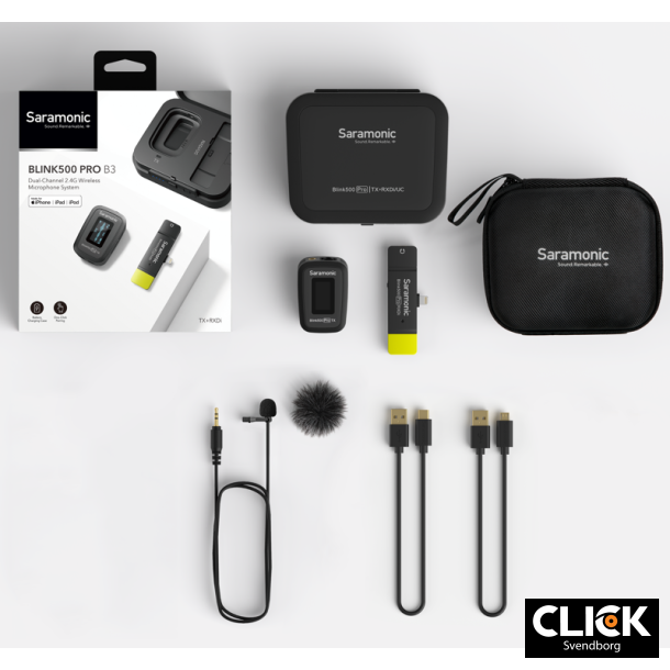 Saramonic Blink 500 Pro B3 2,4GHz Trdls mikrofon m/Lightning stik 