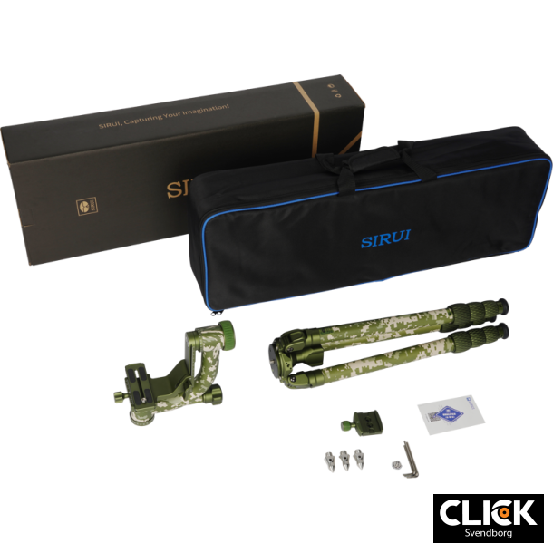 Sirui Carbon Tripod + Gimbal Head kit CT-3204 +CH20 Camoflage