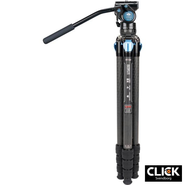 Sirui ST-124+VA-5 kulfiber video stativ Kit
