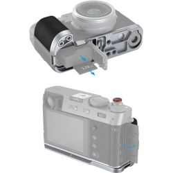 SmallRig 4555 L-Shape Grip for Fujifilm X100VI / X100V Silver