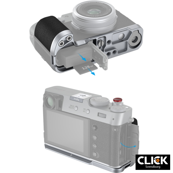 SmallRig 4555 L-Shape Grip for Fujifilm X100VI / X100V Silver