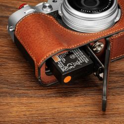 SmallRig 4699 Leather Half Case Kit for FUJIFILM X100VI (Brown)