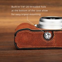 SmallRig 4699 Leather Half Case Kit for FUJIFILM X100VI (Brown)