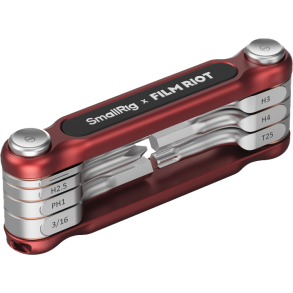 SmallRig 4811 x FILM RIOT 7-in-1 Folding Wrench Set � Multi Angle Positioning � Red