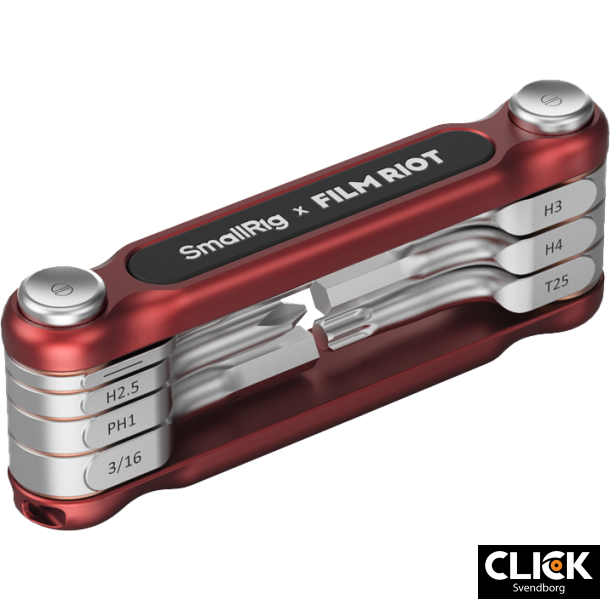 SmallRig 4811 x FILM RIOT 7-in-1 Folding Wrench Set � Multi Angle Positioning � Red