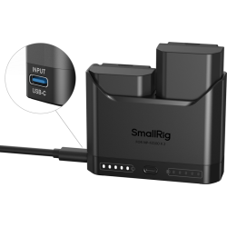 SmallRig 5483 Turbo Charging Kit inkl. 2 stk. NP-FZ100 batterier