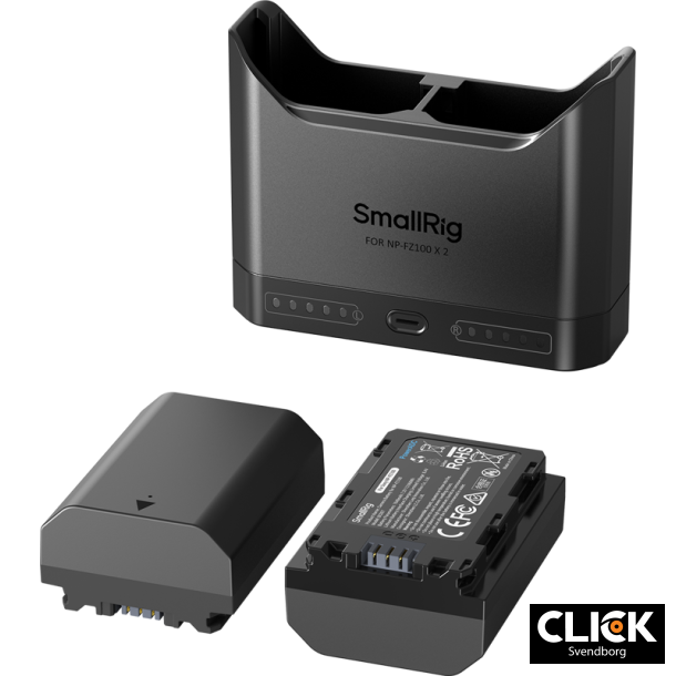SmallRig 5483 Turbo Charging Kit inkl. 2 stk. NP-FZ100 batterier