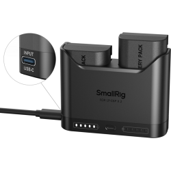 SmallRig 5485 Turbo Charging Kit inkl. 2 stk. LP-E6P batterier