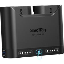 SmallRig 5485 Turbo Charging Kit inkl. 2 stk. LP-E6P batterier