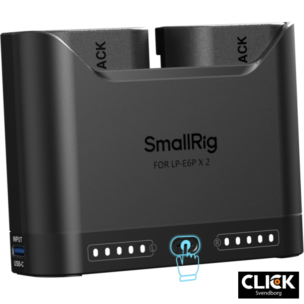 SmallRig 5485 Turbo Charging Kit inkl. 2 stk. LP-E6P batterier