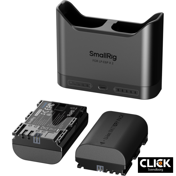 SmallRig 5485 Turbo Charging Kit inkl. 2 stk. LP-E6P batterier