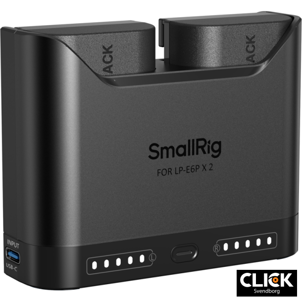 SmallRig 5485 Turbo Charging Kit inkl. 2 stk. LP-E6P batterier