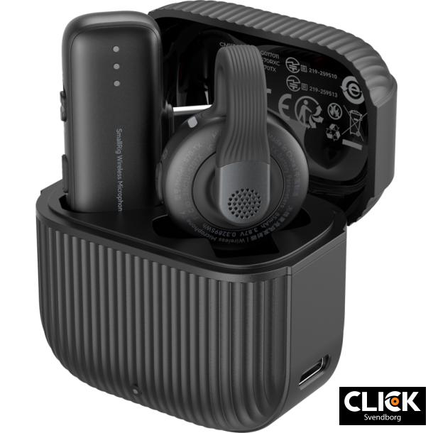 SmallRig 6546 S70-C1 Wireless Microphone med USB-C Adapter til Smartphones - Sort
