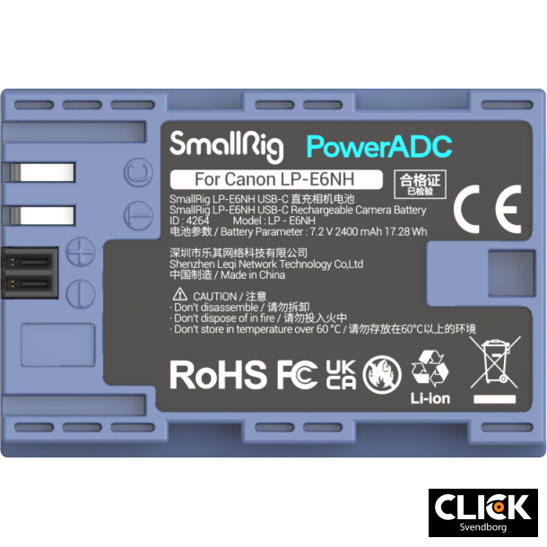 Smallrig 4264 LP-E6NH100 USB-C batteri