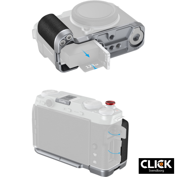 Smallrig 4875 L-Shape Mount Plate with Silicone Handle for FUJIFILM X-M5 Sliver