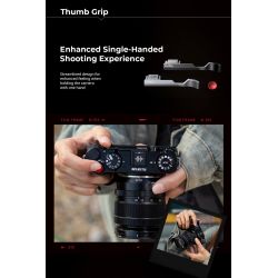 Samllrig 4877 Thumb Grip for FUJIFILM X-M5 Silver