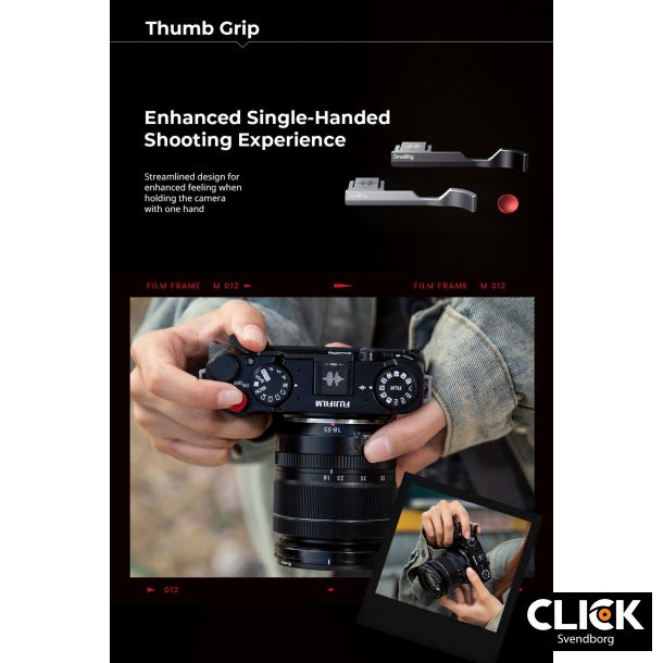 Samllrig 4877 Thumb Grip for FUJIFILM X-M5 Silver