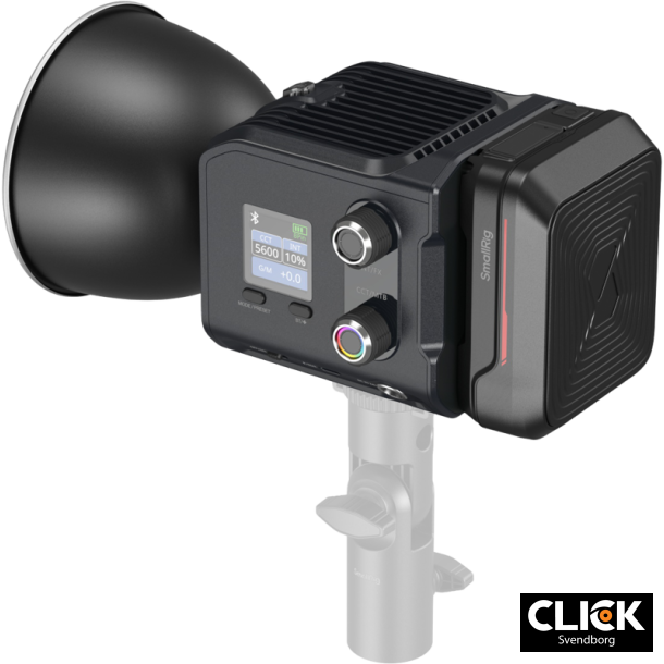 SmallRig 5383 RC 100C COB LED Video Light Kit med batterigreb