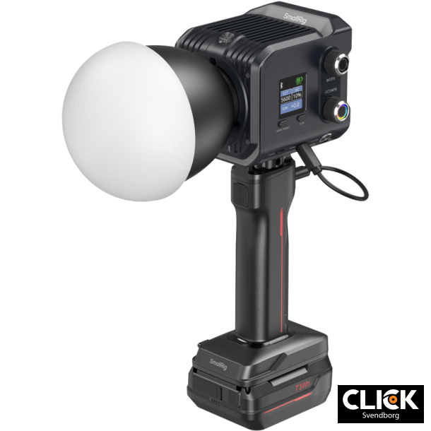 SmallRig 5383 RC 100C COB LED Video Light Kit med batterigreb