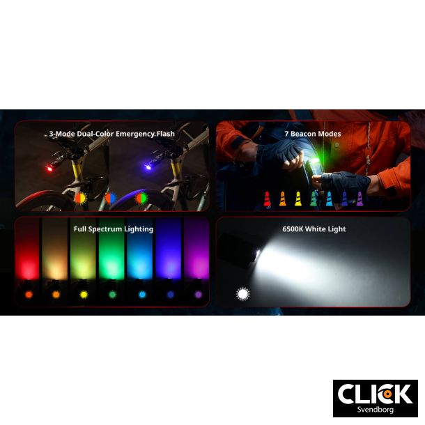 SmallRig 5710 Thumb EDC Flashlight � minilommelygte til hverdag, arbejde