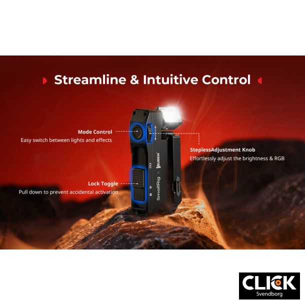 SmallRig 5710 Thumb EDC Flashlight � minilommelygte til hverdag, arbejde