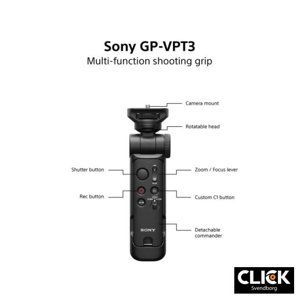 Sony GP-VPT3 Greb/fjernbetjening