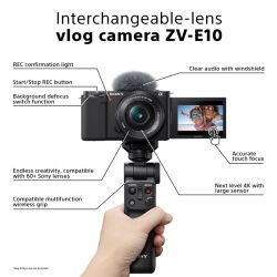 Sony ZV-E10 m/16-50mm PZ objektiv (Inkl. Welcome to Vlog voucers)