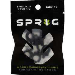 Sprig Black 1/4" 6 pack